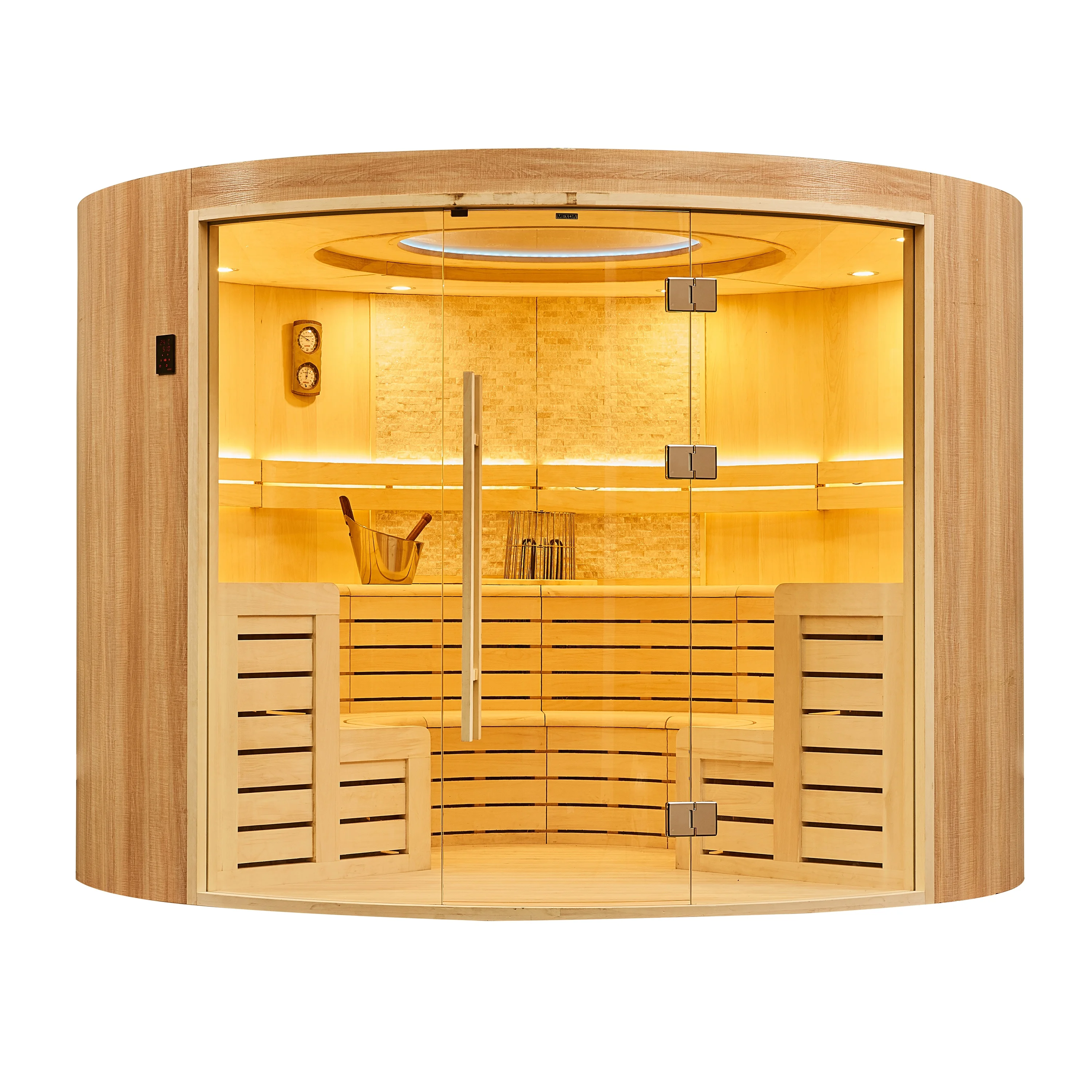 MEXDA customized hotel family indoor culture stone wood Sauna room WS-1708