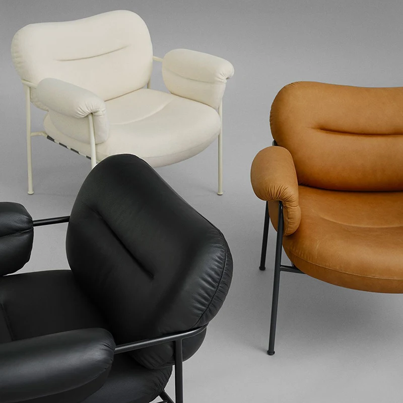 Nordic Pu Leather Fancy Living Room Accent Leisure Chair For Restaurants Dining Hotel Lounge And Coffee Shop