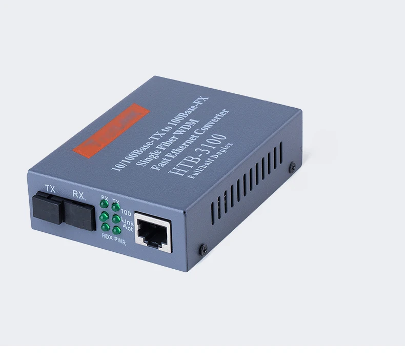 Горячая распродажа! HTB-3100 AB 25 км передатчик эфирной сети с медиумом 10/100 м волоконно-оптический трансивер RJ45/SC