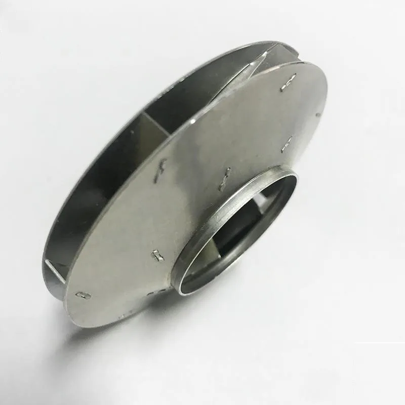 56mm mini Aluminum alloy impeller Hot sale aluminum fan impeller for burning machine fan blade