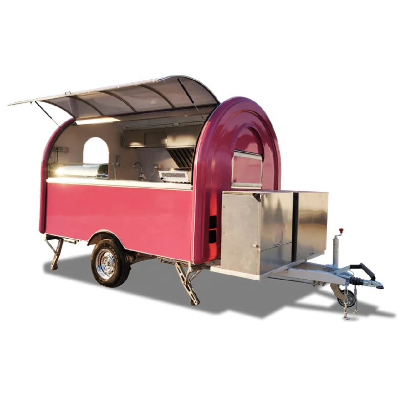 UKUNG FT-200 320*200cm EU Standard food trailer high quality mobile food cart fast food trailer for sale in European