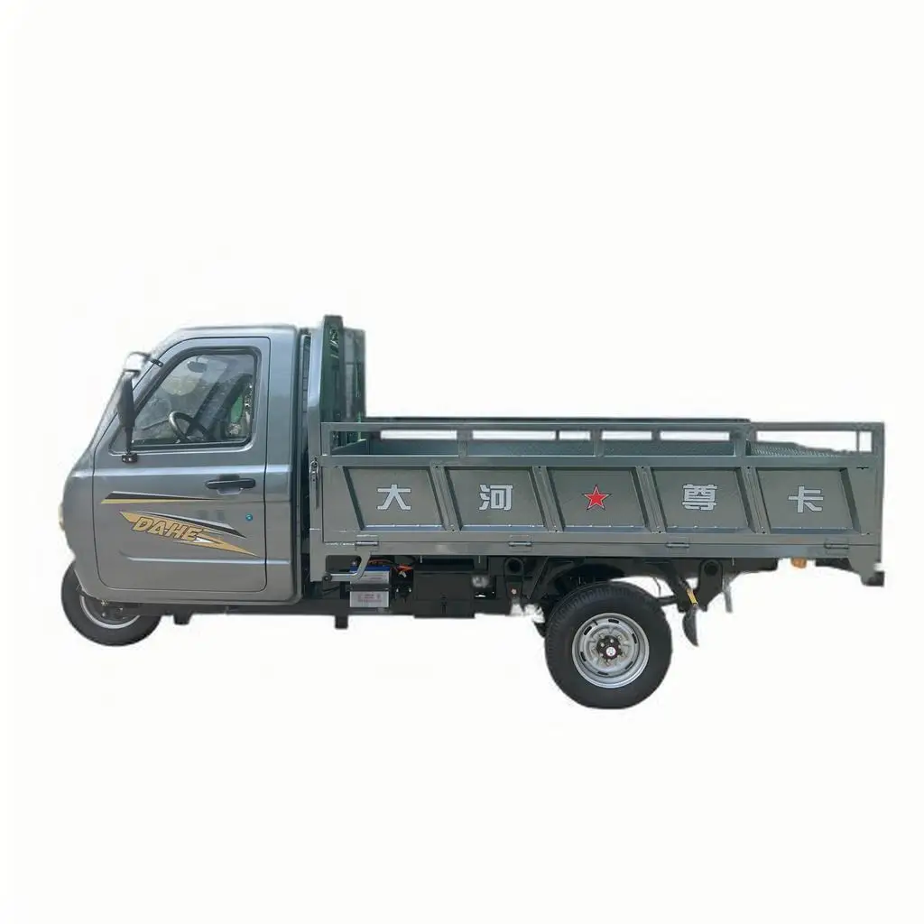 1000cc Gasoline Tricycle Luxury Cab Tricycle Heavy Load Cargo Freight Tricycle Motorcycle Dump With Big Carriage