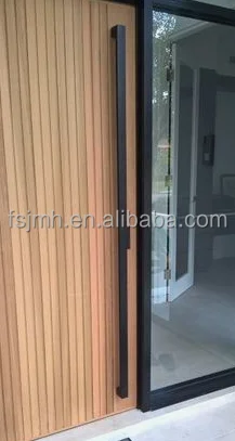 Wholesale Price Handle Stainless Steel Double Sided Wooden Door Pull Handle Luxury Interior Furniture Glass Door Handle