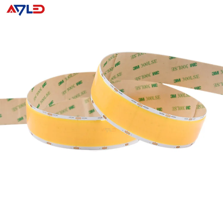 Super Wide 40W Flex Cob Led Strip DC24 1600 chips 30mm 5 Row Dimmable RA90 High Lumen Super Bright Big Power Led Ribbon Rope
