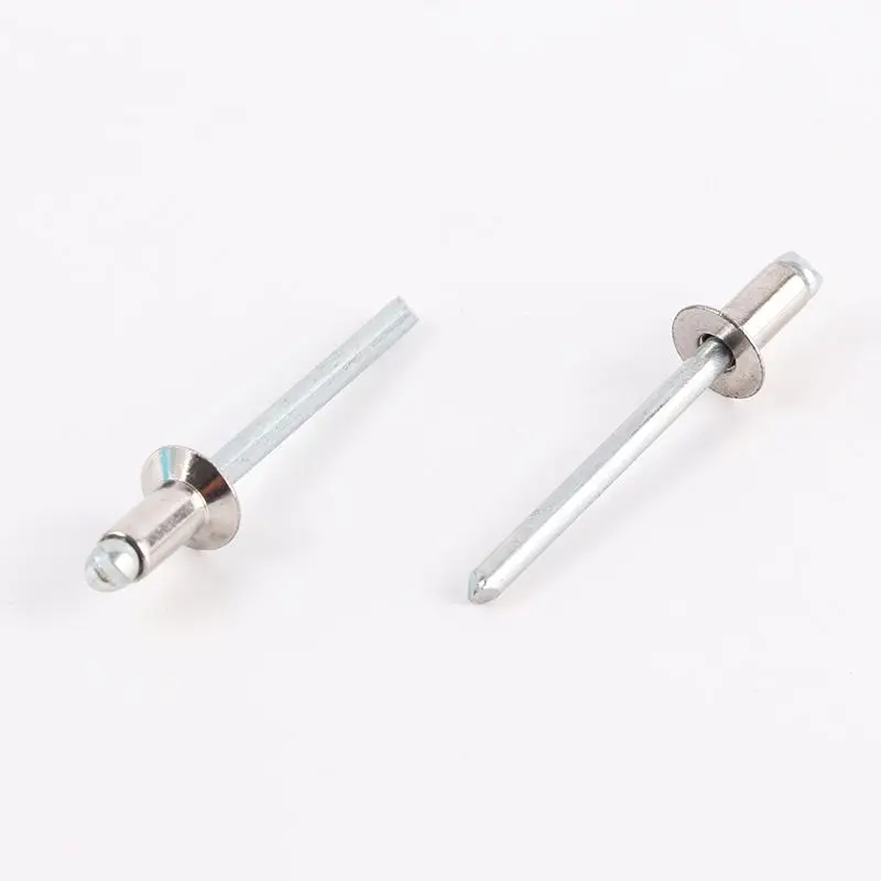 Wholesale Rivets Fasteners Stainless Steel Round Head Semi-tubular Rivets Closed Type  Dia 4mm 3 mm Blind Rivet