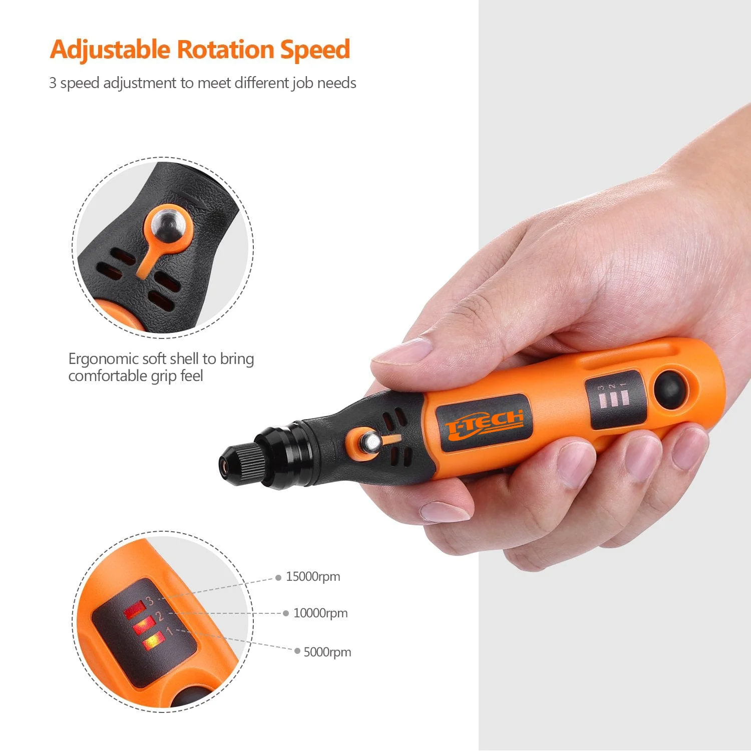 Customized Multi-Purpose 3.7V mini grinder cordless Li-ion USB Charging Art DIY rotary tool For Home