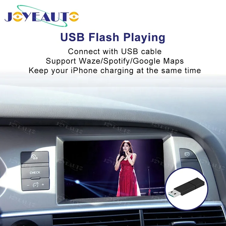  Беспроводной адаптер Joyeauto Apple Carplay для Audi A1 A3 A4 A5 A6 A7 A8 Q3 Q5 Q7 MMI 2G 2006-2010