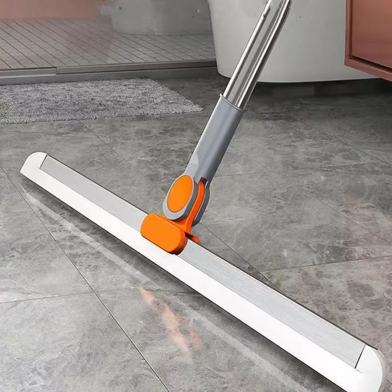 Detachable Long 2 In 1 Shower Window Cleaning Squeegee Plastic Glass Cleaner Floor Wiper Blade Water Squeegee Eva Floor Squeegee