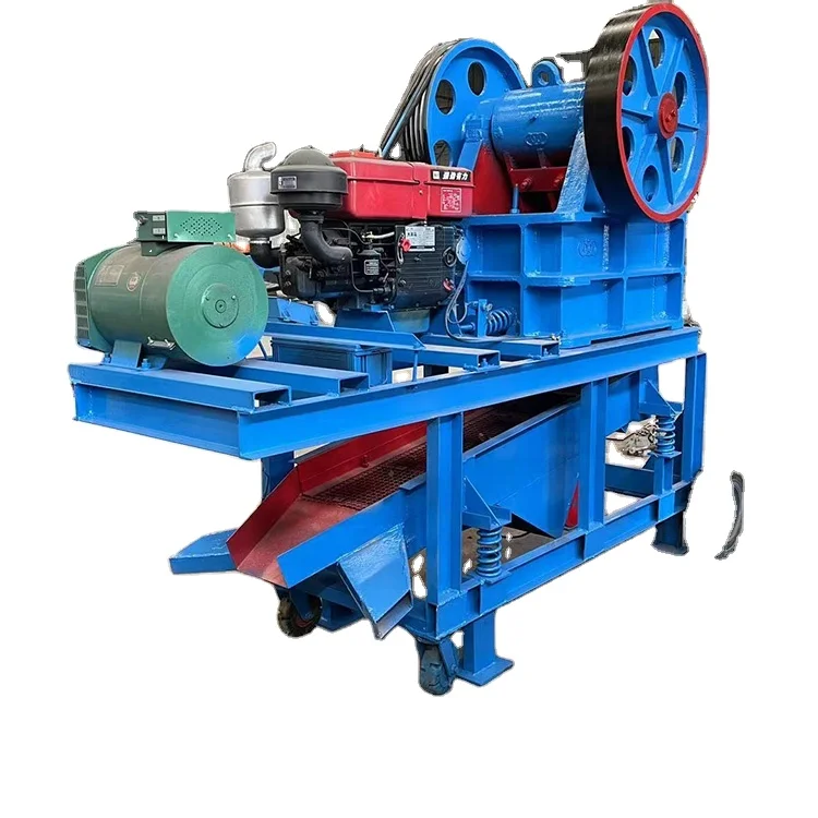 Jaw Crusher Machine Hot Sale Portable 250*400 Prices of Small Mobile Diesel Engine Stone Crusher Diesel Engine Rock Cutting