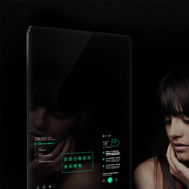2020 Modern Style Bathroom Tv Customized Led Defogger Smart Touch-screen Magic Mirror