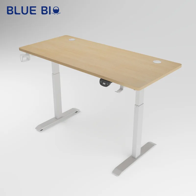 Modern Home Office Furniture Log Color Electric Gaming Tables Height Adjustable Desk Standing Desk with motor