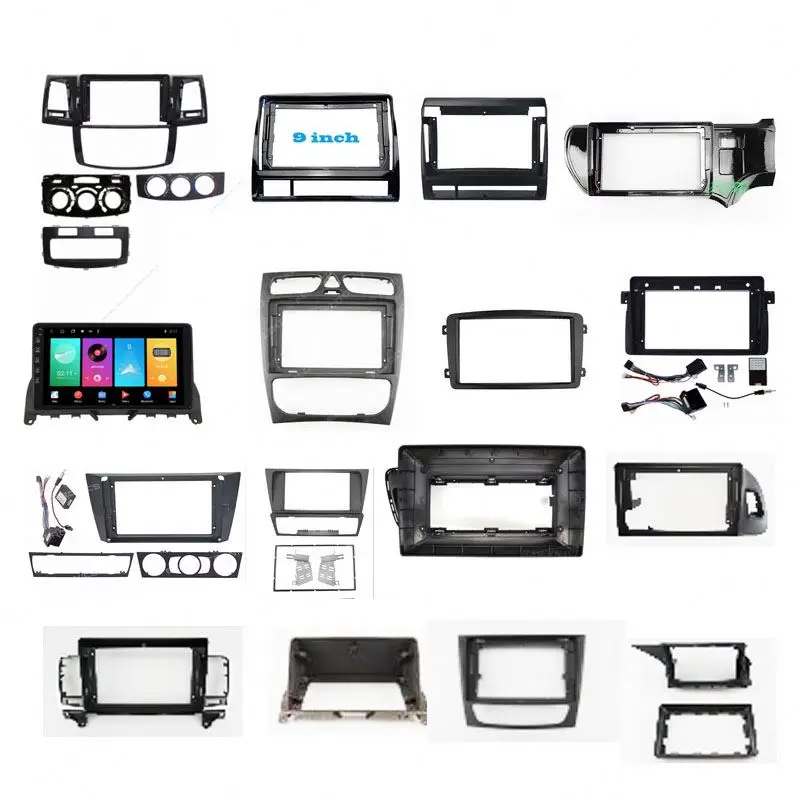 Car stereo radio frame For memercedes benz w204 w203 w210 glc bmw e90 e46 f10 f30 e60 e39 Lexus ix470 is200 rx300 400h 570