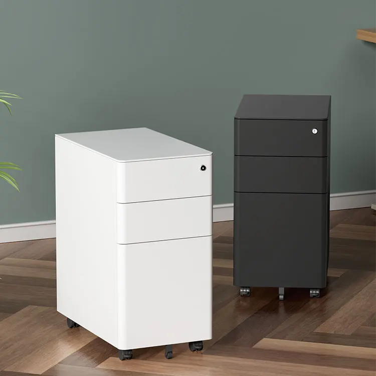 Современная маленькая низкая высота тонкий под стол 2 3 ящика для хранения документов стальная металлическая офисная мебель пьедестал мобильный шкаф