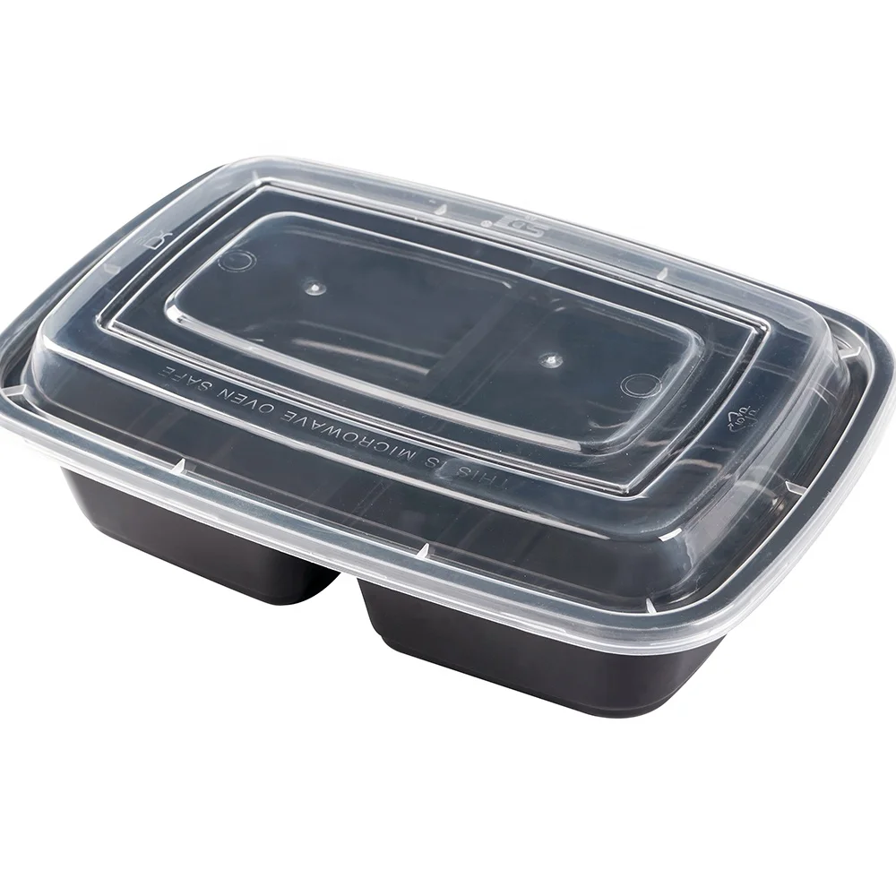 transparent storage takeaway food microwavable container disposable plastic bowl with lid