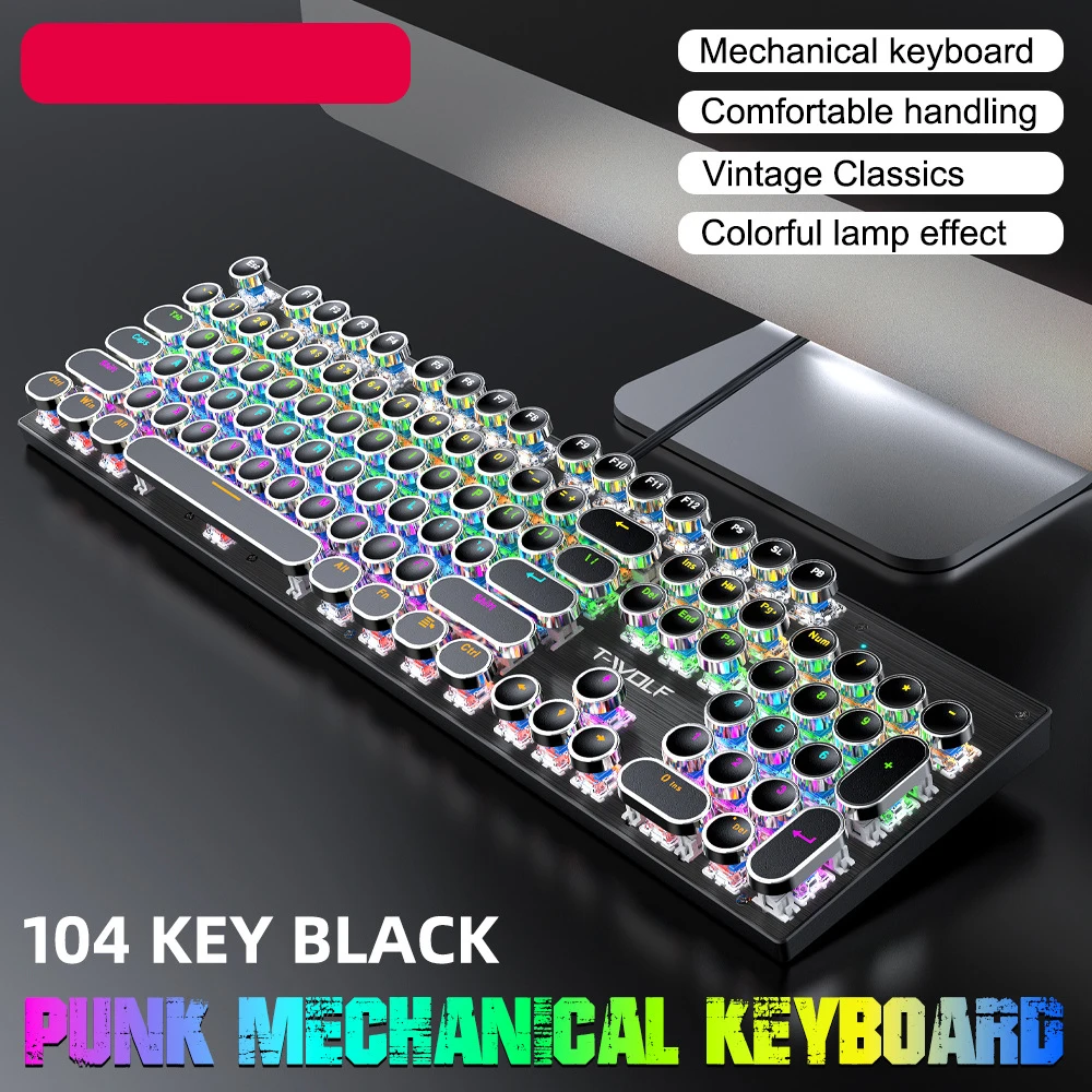Gaming Keyboard Mouse Mechanical Feeling RGB LED Backlit Gamer Keyboards USB Wired Computer Game Keyboard For PC Laptop