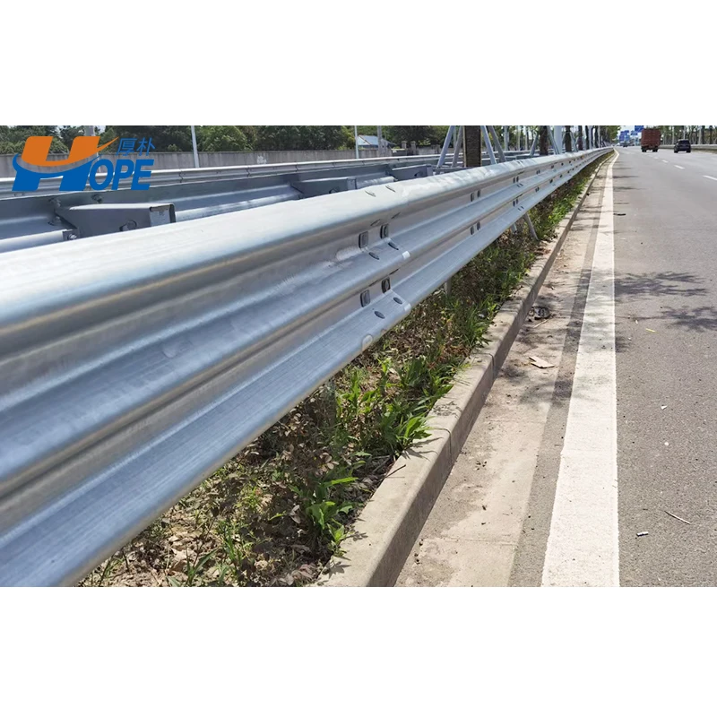 AS/NZS Standard Three Beam Corrugated Guardrail Outdoor Steel Traffic Barrier for Roadways Hot Dip Galvanized