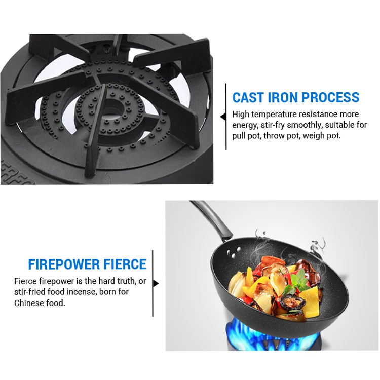 Latest scientific research technology good price 4 ring cast iron burner gas stove cast iron coal indoor cooking stove