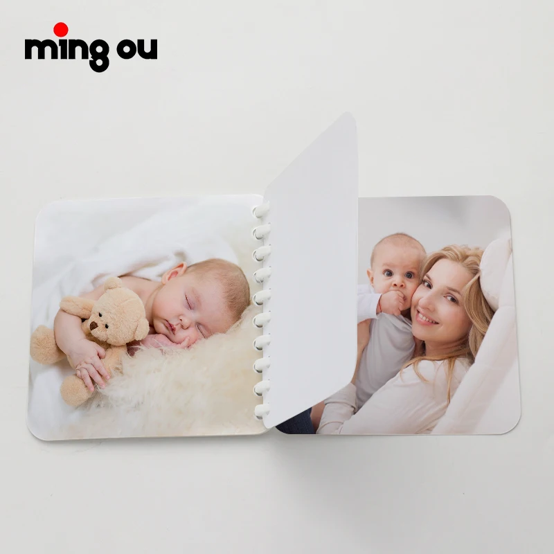 Make your own photo personalized plastic board baby flip book for dye sublimation