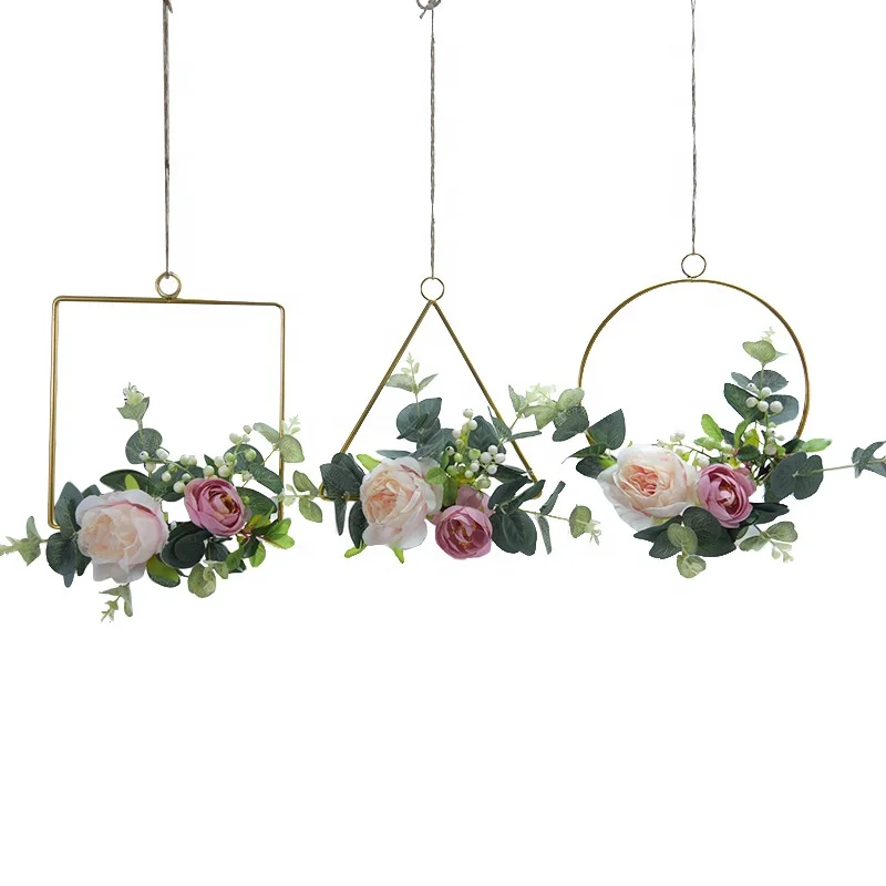 Hot Sale Home Party Decor Flower Art Metal  Hanging Wedding decoration gift Wall decor For Restaurant coffee shop