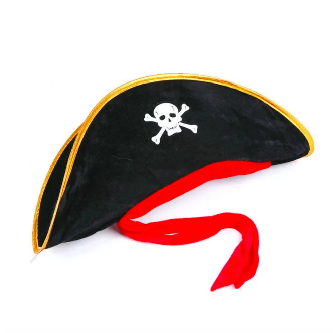 Factory Wholesale Halloween Pirate Skull Pirate Flag Corsair Hat For Party