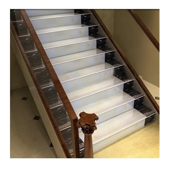 Мраморная глазурованная лестничная плитка, керамическая Нескользящая ступенчатая лестничная напольная плитка