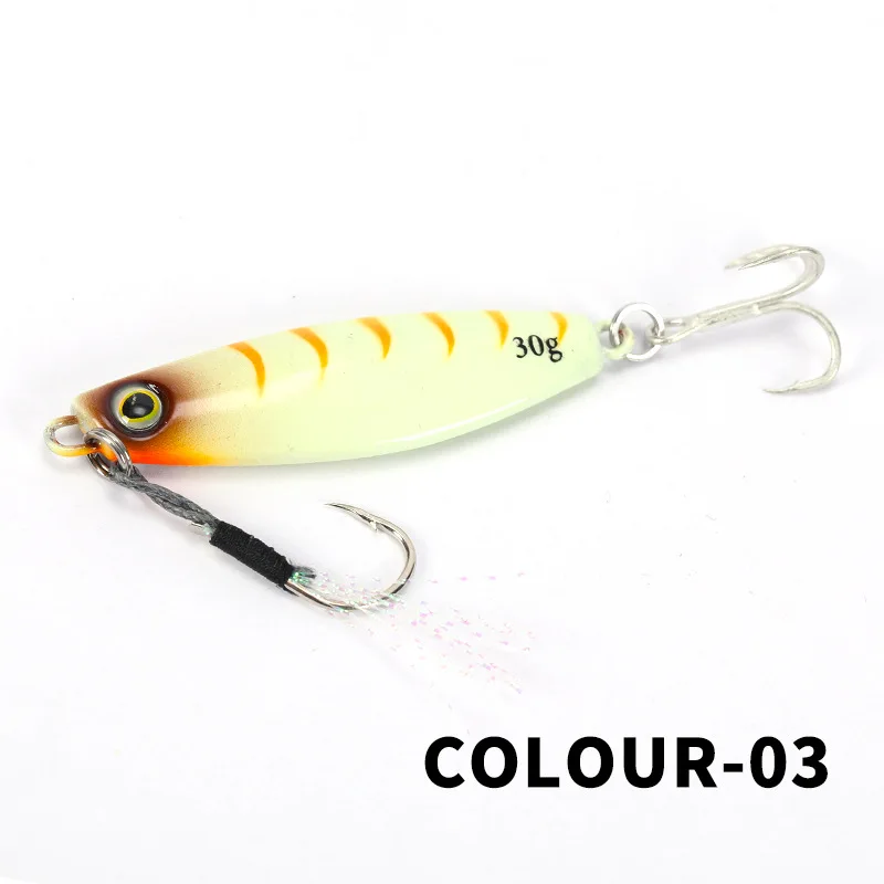 New 10g 20g 30g 40g 60g Slow Jigs Lure Artificial Metal jigs Casting Fishing Bait Tackle Jigging Fishing Lures