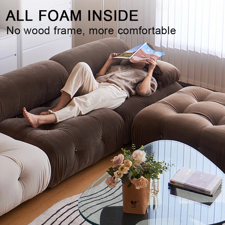 Набор диванов mario bellini мебель для гостиницы Современная Минималистичная маленькая всей квартиры