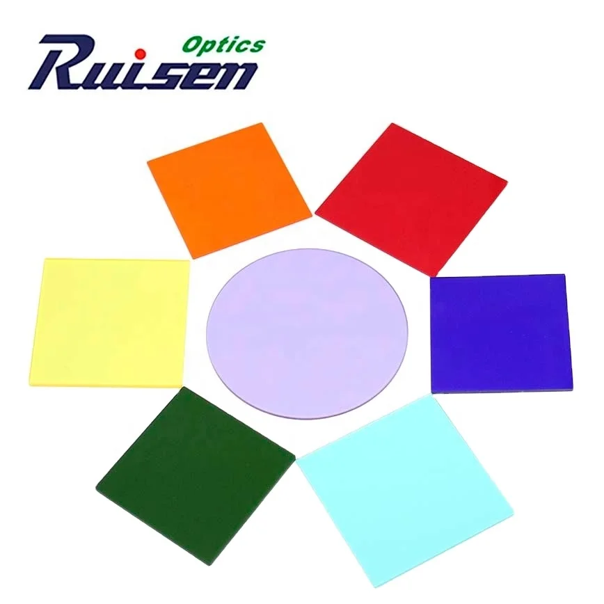 Красный оптический стеклянный фильтр