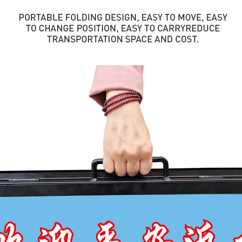 Custom Design Popular Cheapest Supermarket Advertising Poster Display Double Pavement Sign