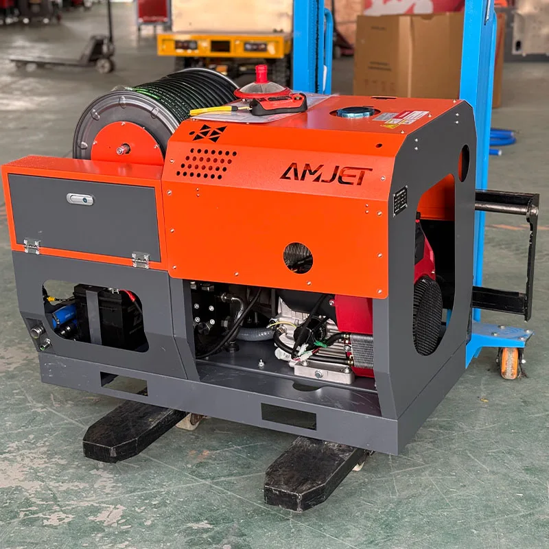 4350psi10gpm машина для очистки водоструйной канализации высокого давления с 3/8 шлангом 70 м и соплом дренажных