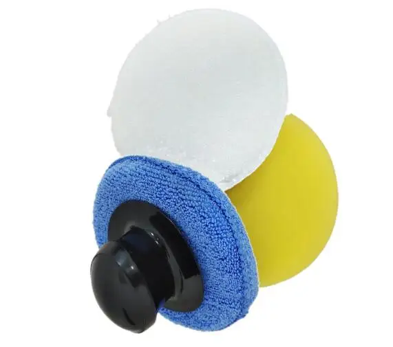 SEQ 3 piece auto polishing car detailing waxing sponge car hand polish set