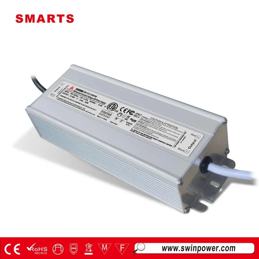 ce etl rohs waterproof electronic 24v 36v 48v power supply 12v 80w led driver ip67