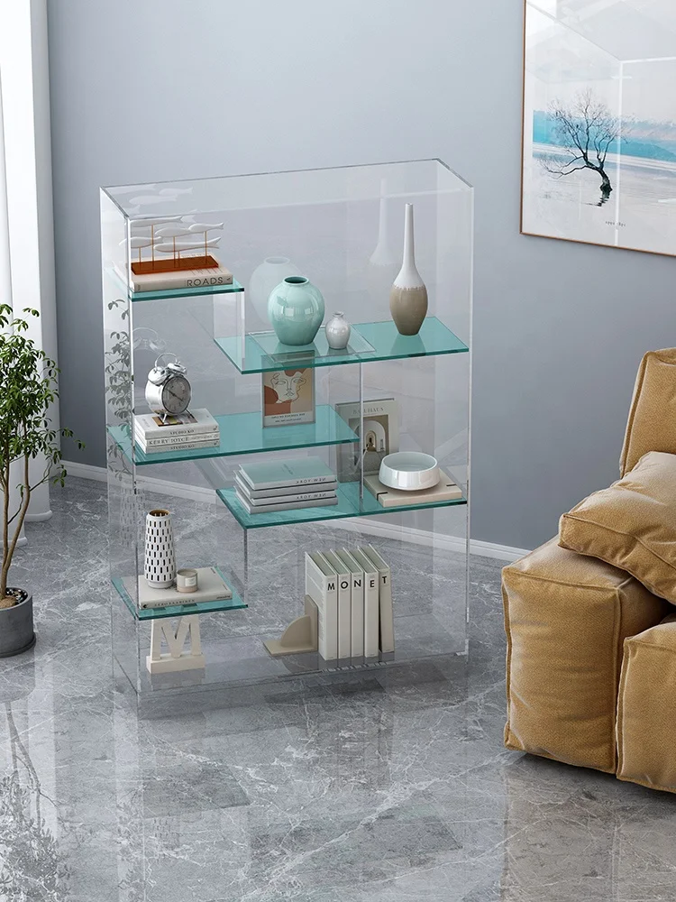 Nordic living room floor-to-ceiling multi-layer shelf rack home display rack simple acrylic wall bookshelf display rack