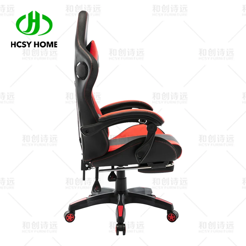 Оптовая продажа с завода, кожаный Наклонный игровой стул rgb