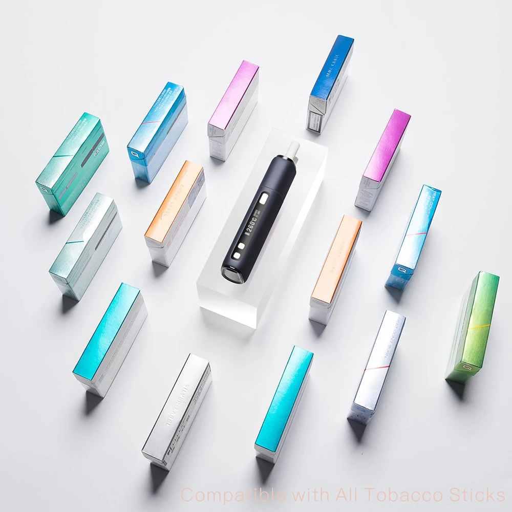 
2020 heat no burn device e-cigarette 3200mAh auto-clean smoking IQO product substitute machine Korea Japan smoke colorful 