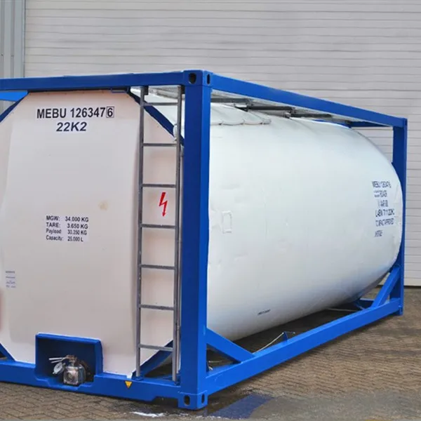 20 Ft ship ISO tank container 22000 liters for GAS LPG transport