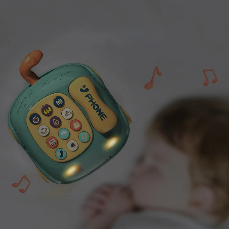 Wholesale Multifunctional Educational Toys Button-Pushing Telephone With Music Educational Toys For Kids Learning