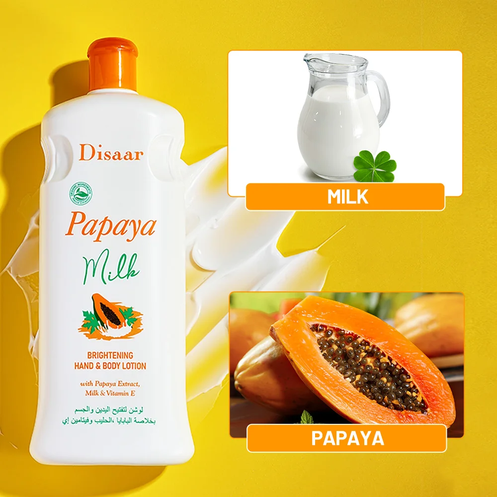Disaar Best Papaya Milk Brightening Hand & Body Skin Whitening Lotion Skin Care Product Cest Skin Whitening Lotion