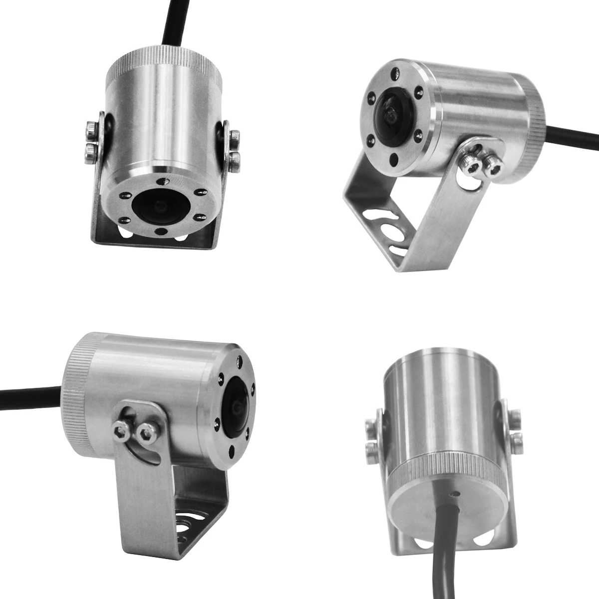 Customized Stainless Steel Camera Rear View Camera Wide Angle 160 Degree Waterproof IP69K for Passenger Vehicle Truck