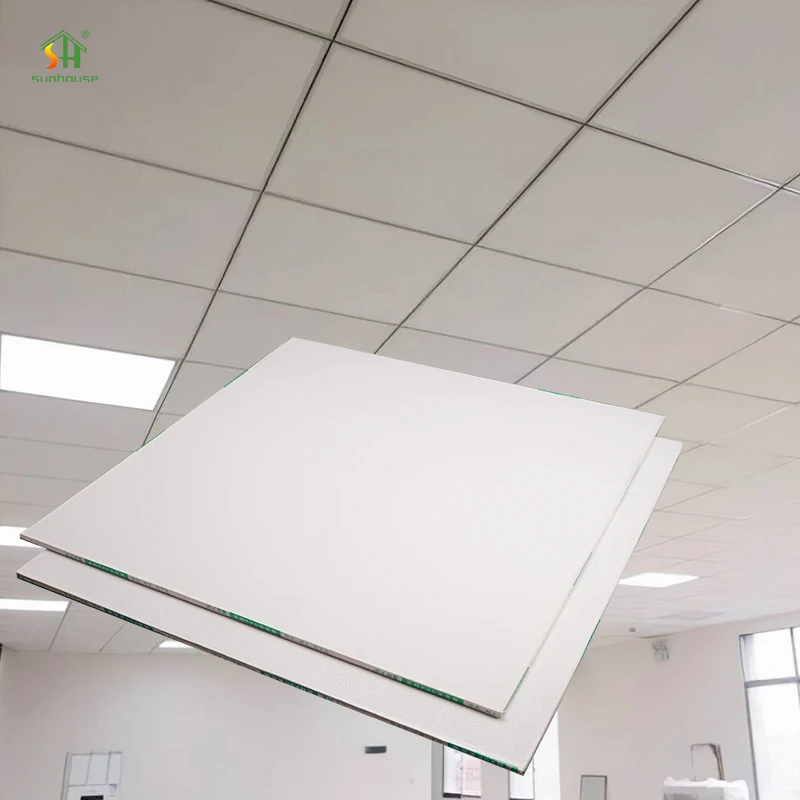 Aluminum Foil Back Veneer Pvc Plasterboard Ceiling Panels Pvc Ceiling Tiles For Roof