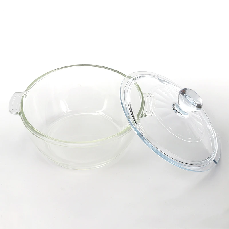 Top ten selling set borosilicate glass sheet casserole airtight hot pot