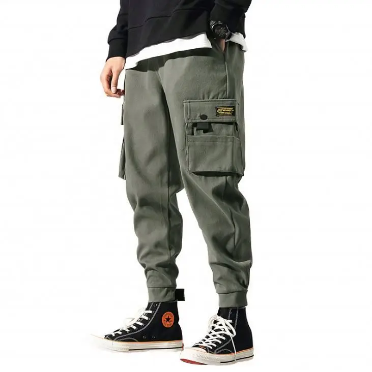 OEM Manufacturer 2022 Custom Mens Clothing Tactical Pants Multi Pockets Hip Hop Cargo Pants