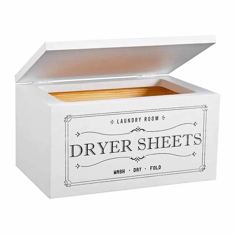 Non-Slip Bottom Dryer Sheet Dispenser Container Laundry Room Decor Fabric Softener Dispenser for Laundry Organization StorageBox