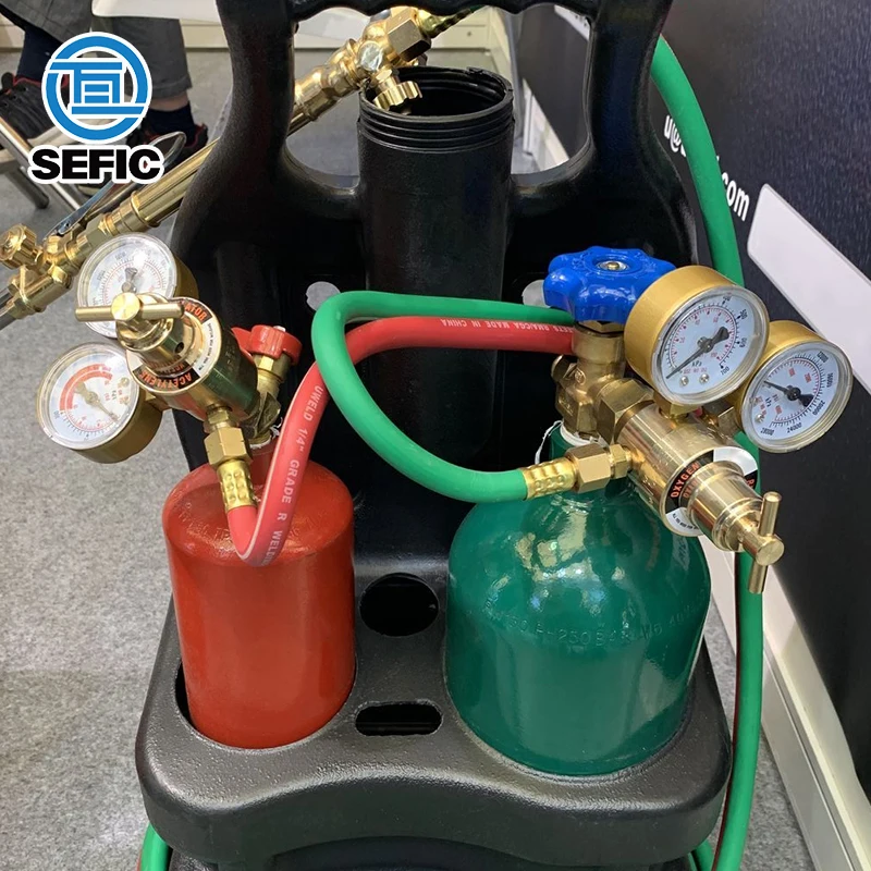 4L кислород 2L ацетиленовые цилиндры сварочный и режущий набор