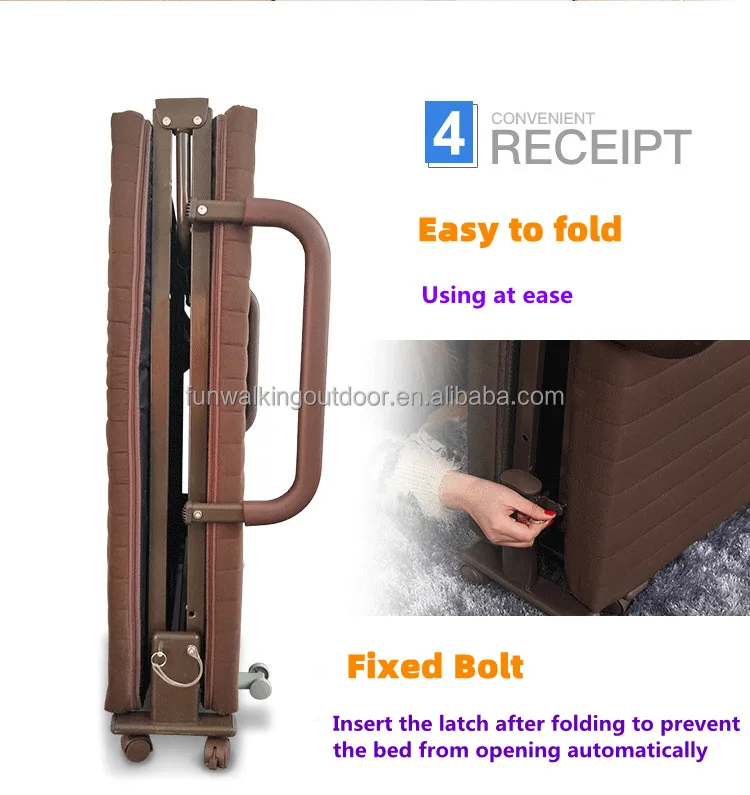 Custom 1.9 Meters Single Person Folding Convertible Backrest Angle Sofa Bed Furniture For Home Living Room Office Hotel Bedroom