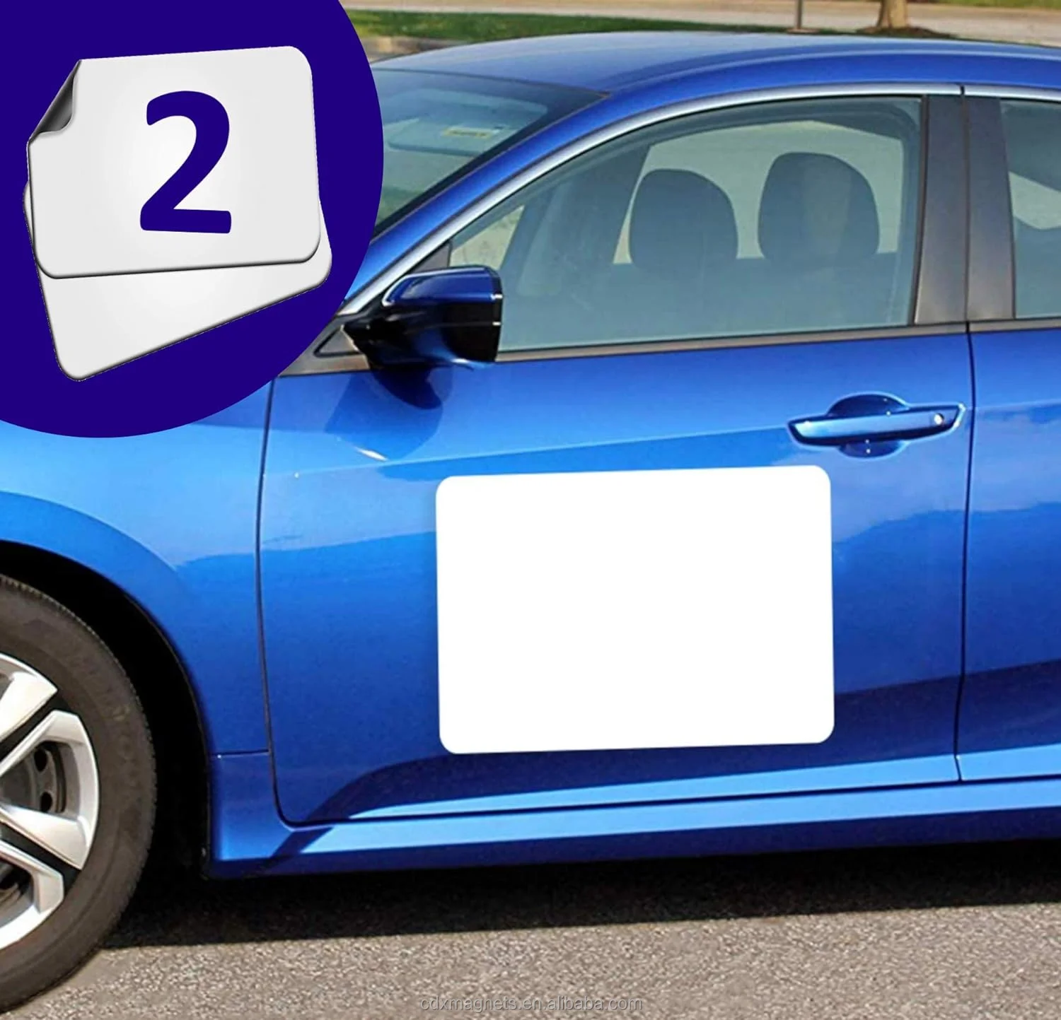 Hot Sale Bumper Sticker Magnets Flexible Magnetic Bumper Sticker Sheet Blank Car Magnets for Car