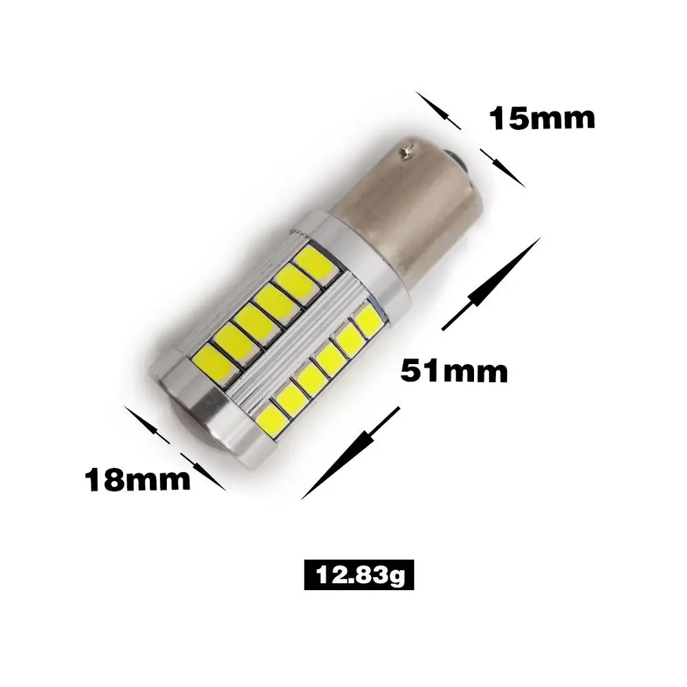 Universal 33smd Lens Signal Light Brake Turn Signal Tail Backup Reverse Brake Light Lamp