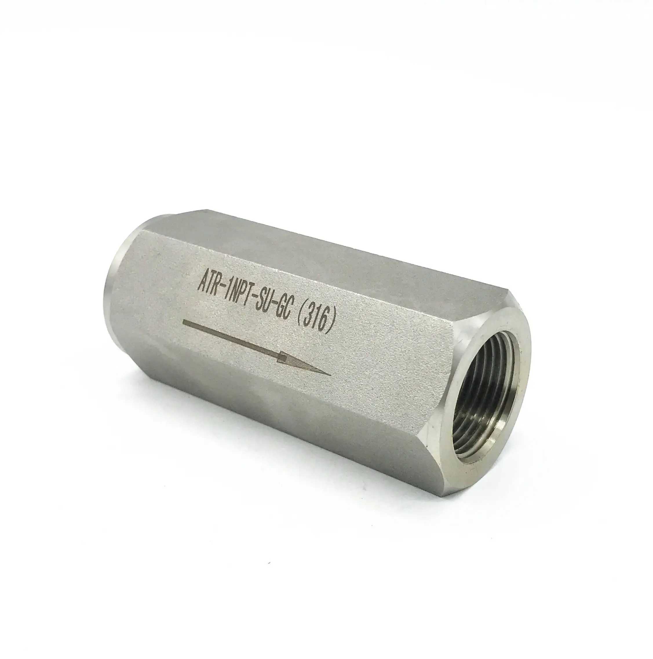 Manufactory direct check  High pressure ss304 non return straight female thread horizontal check valve