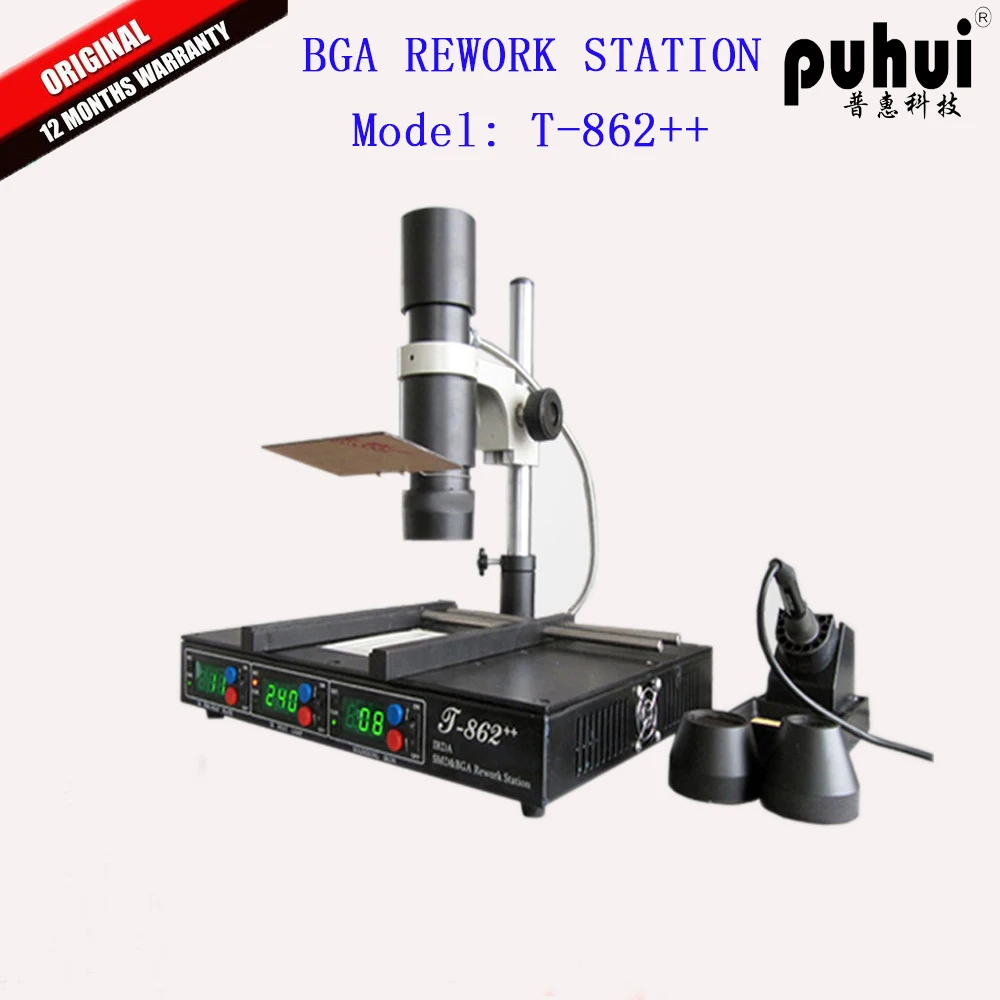 PuHui  accurate controlled bga rework station soldering stations  bga station  T862++