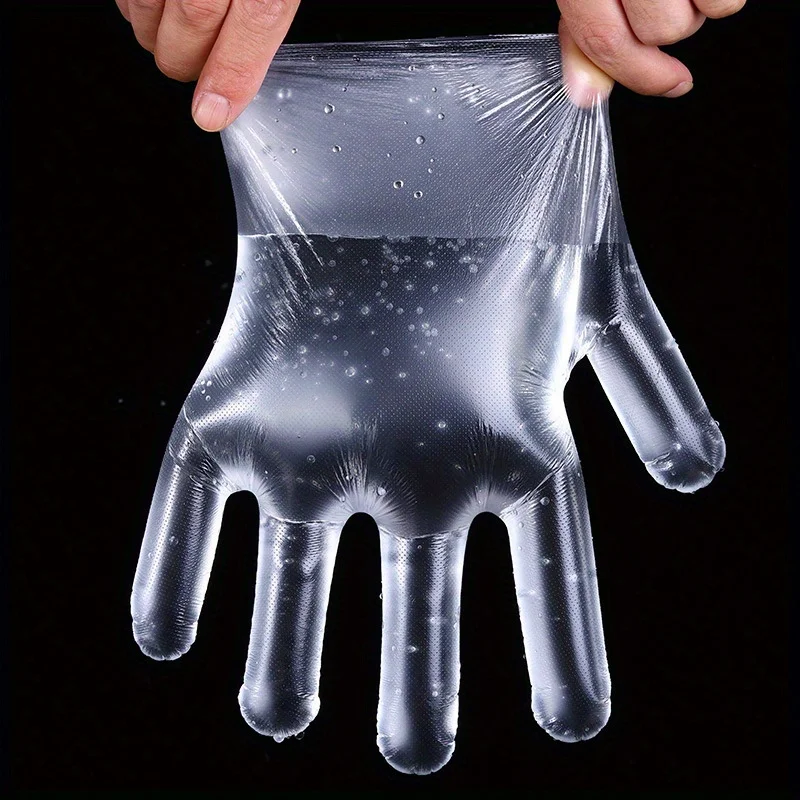 Polyethylene disposable foodservice Thickened CPE Gloves Transparent Household Catering Waterproof Protective Gloves